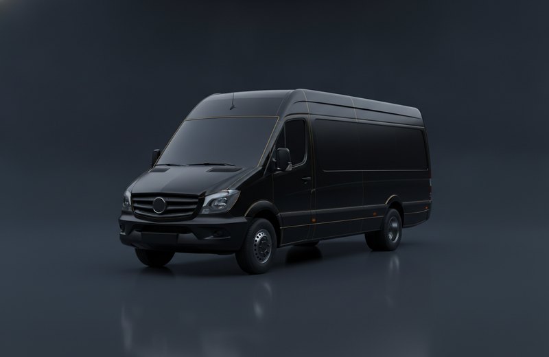Sprinter de 14 pasajeros de la flota de Viaje Fácil